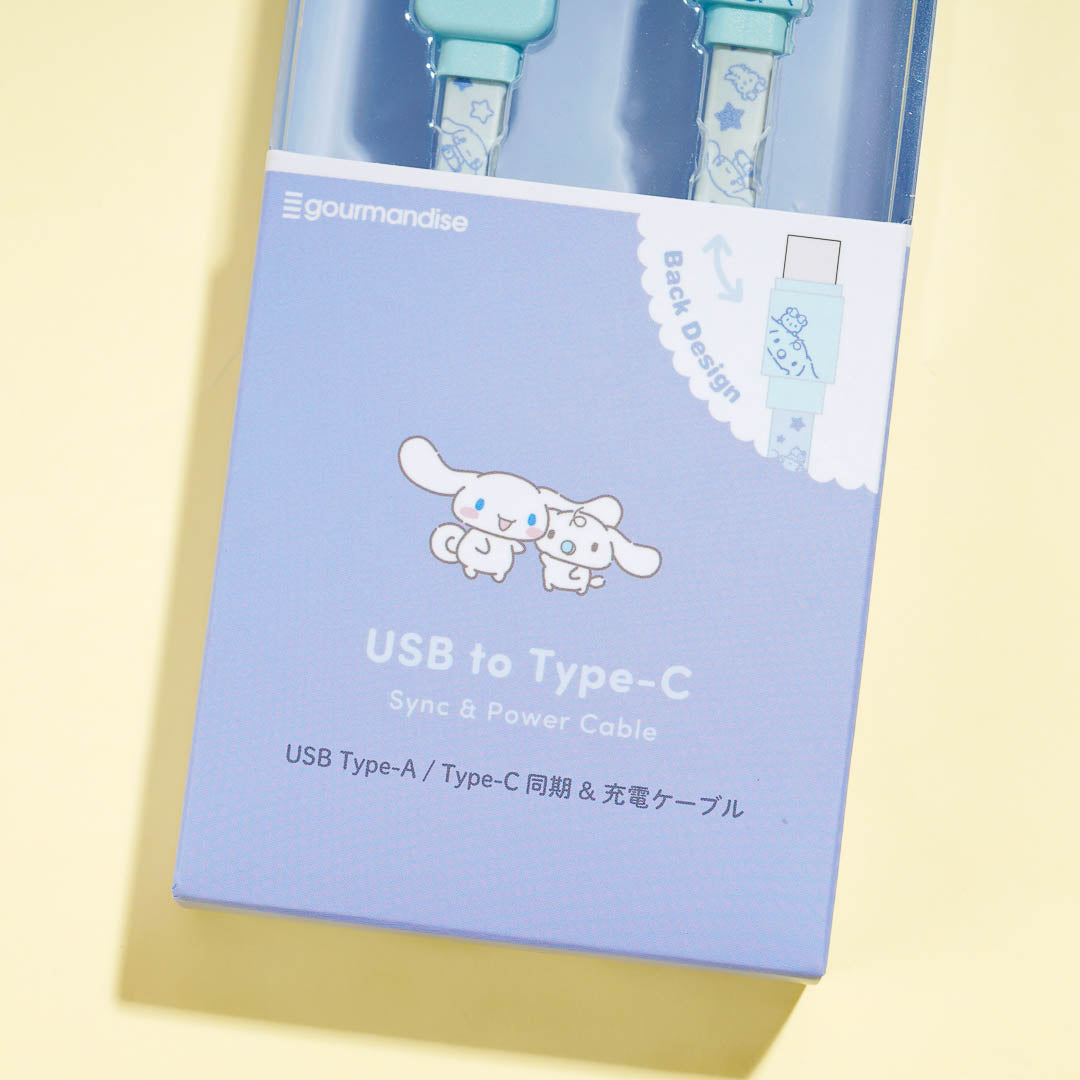 Cinnamoroll & Milk USB To Type-C Flat Cable