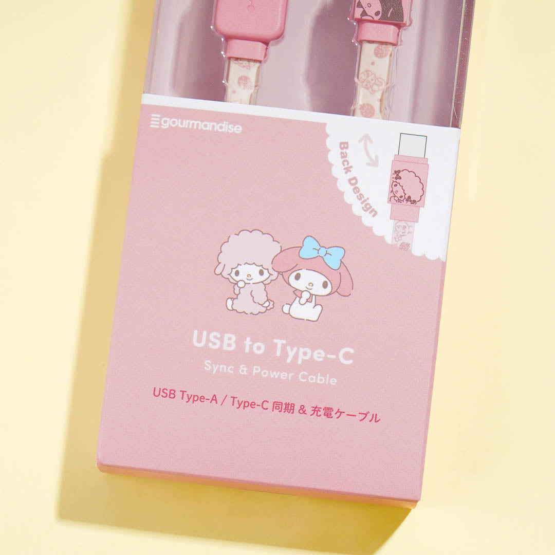 My Melody & My Sweet Piano USB To Type-C Flat Cable