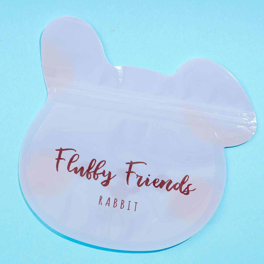 Blushing Rabbit Die-Cut Zip Bag Set