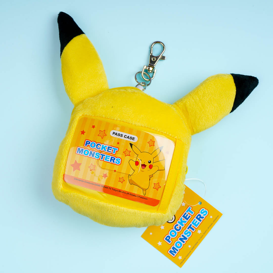 Pokemon Fluffy Face Pass Case - Pikachu