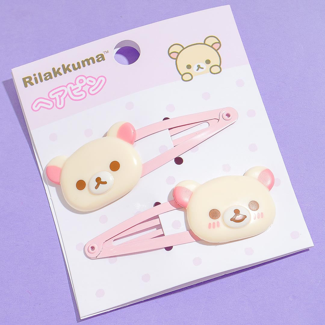 Korilakkuma Expressions Hair Clip Set