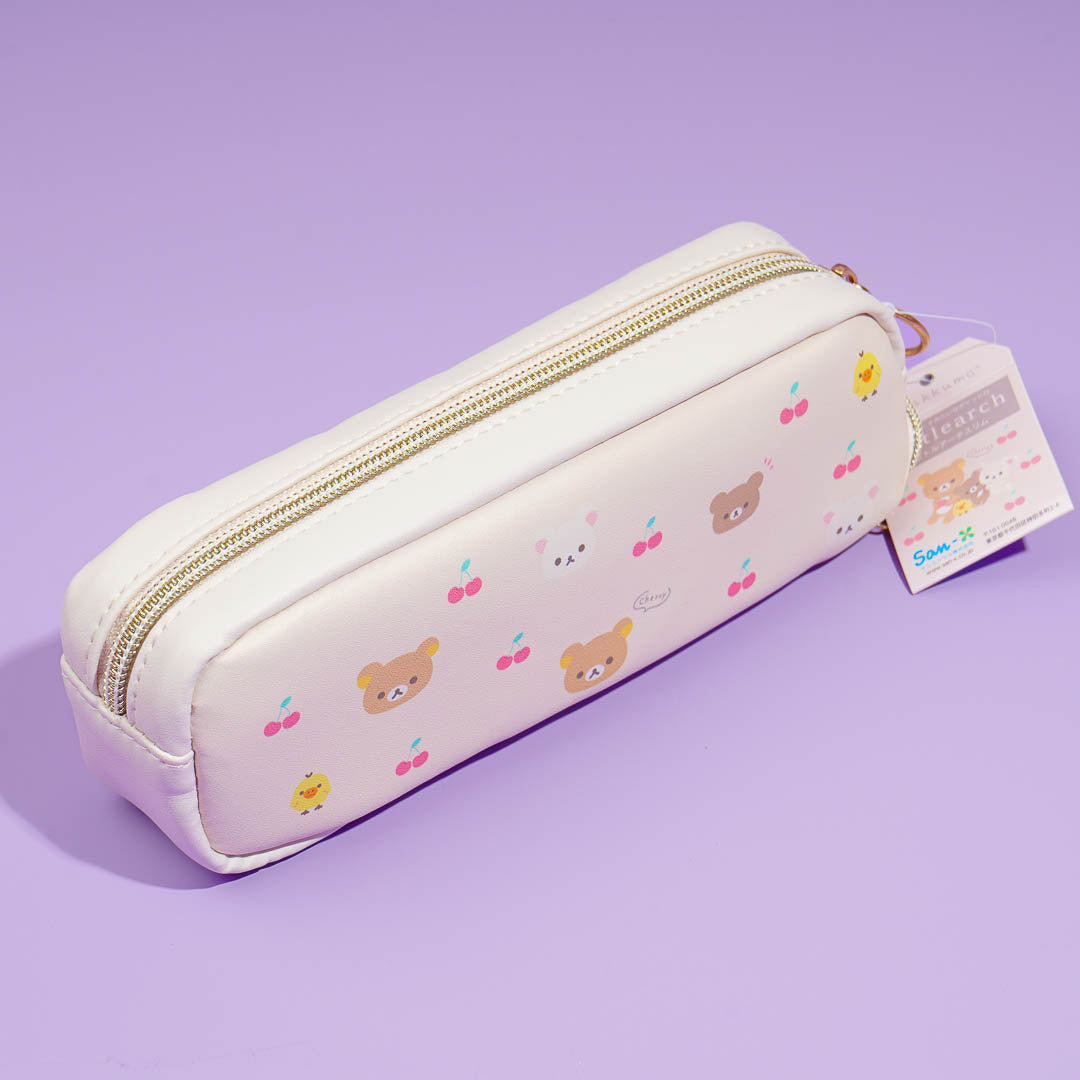 Rilakkuma Cherry Leather Pencil Case