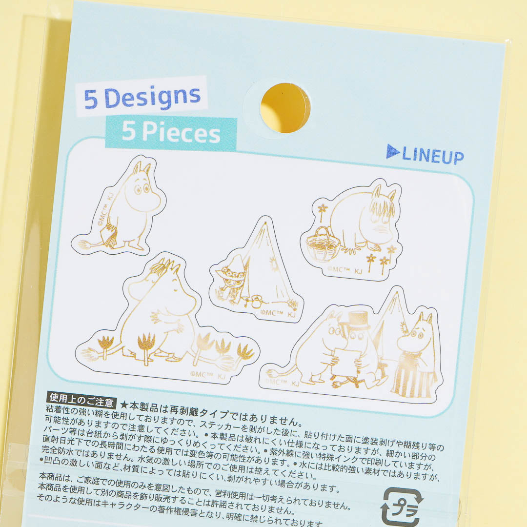Moomin Gold Foil Deco Stickers