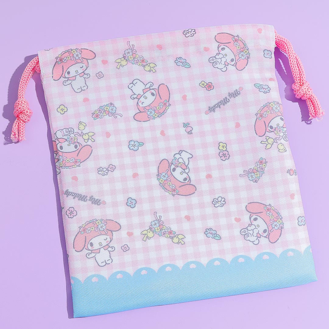 My Melody Flower Princess Drawstring Bag Set