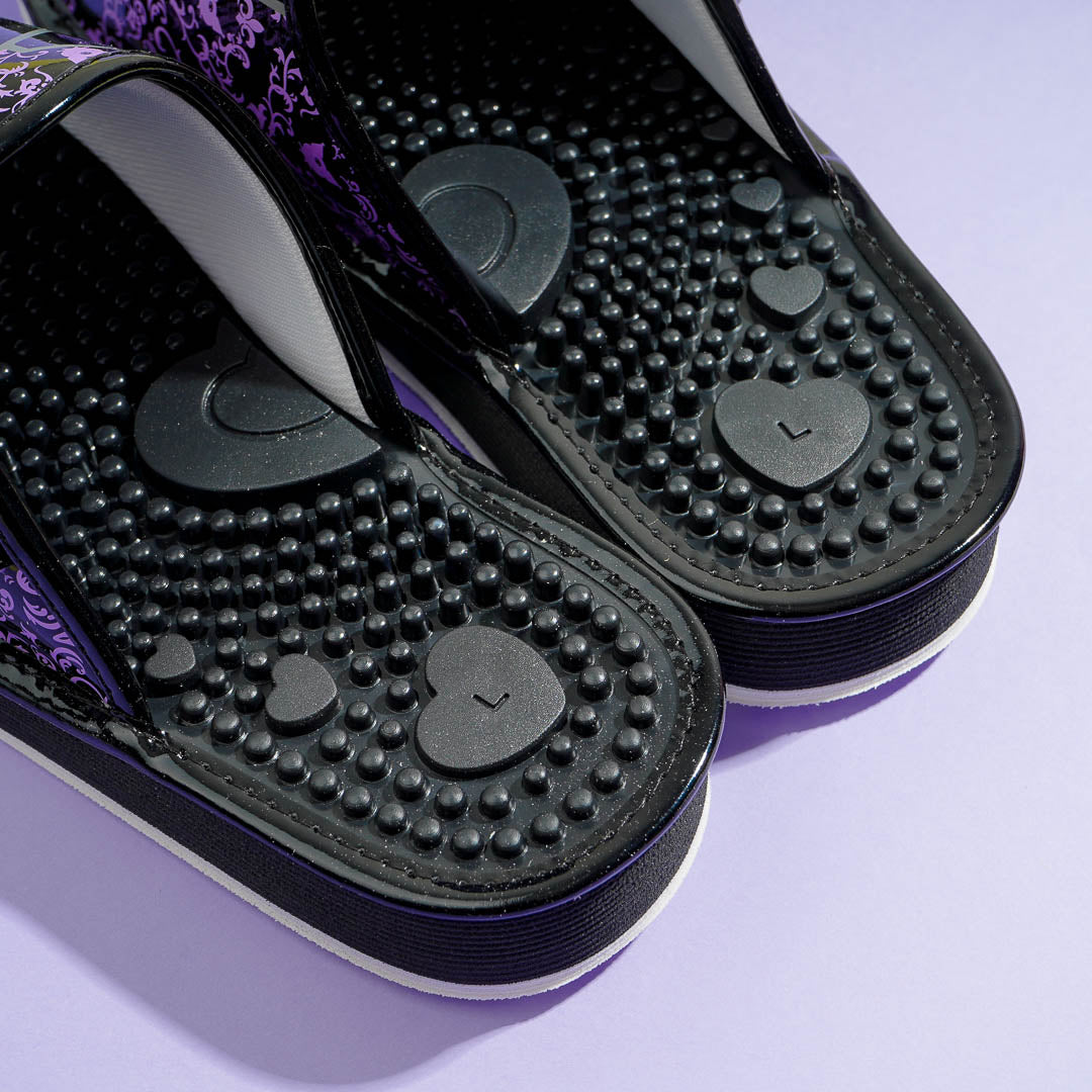 Kuromi Massage Sandals - Black / Large