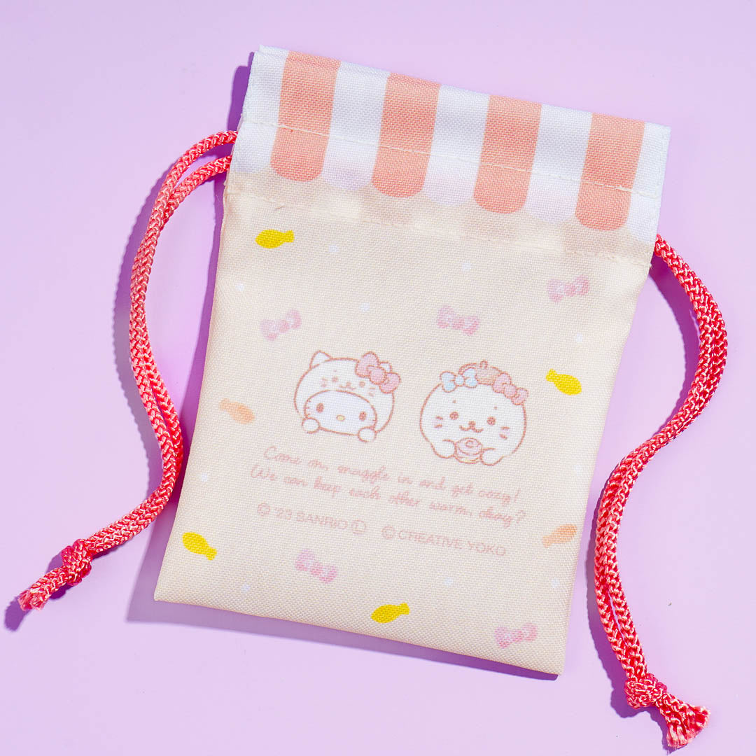 Hello Kitty x Sirotan Milk Drawstring Pouch