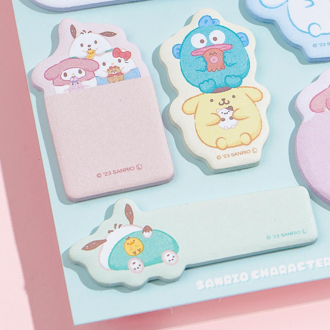 Sanrio Characters Puffy Sticky Notes Set