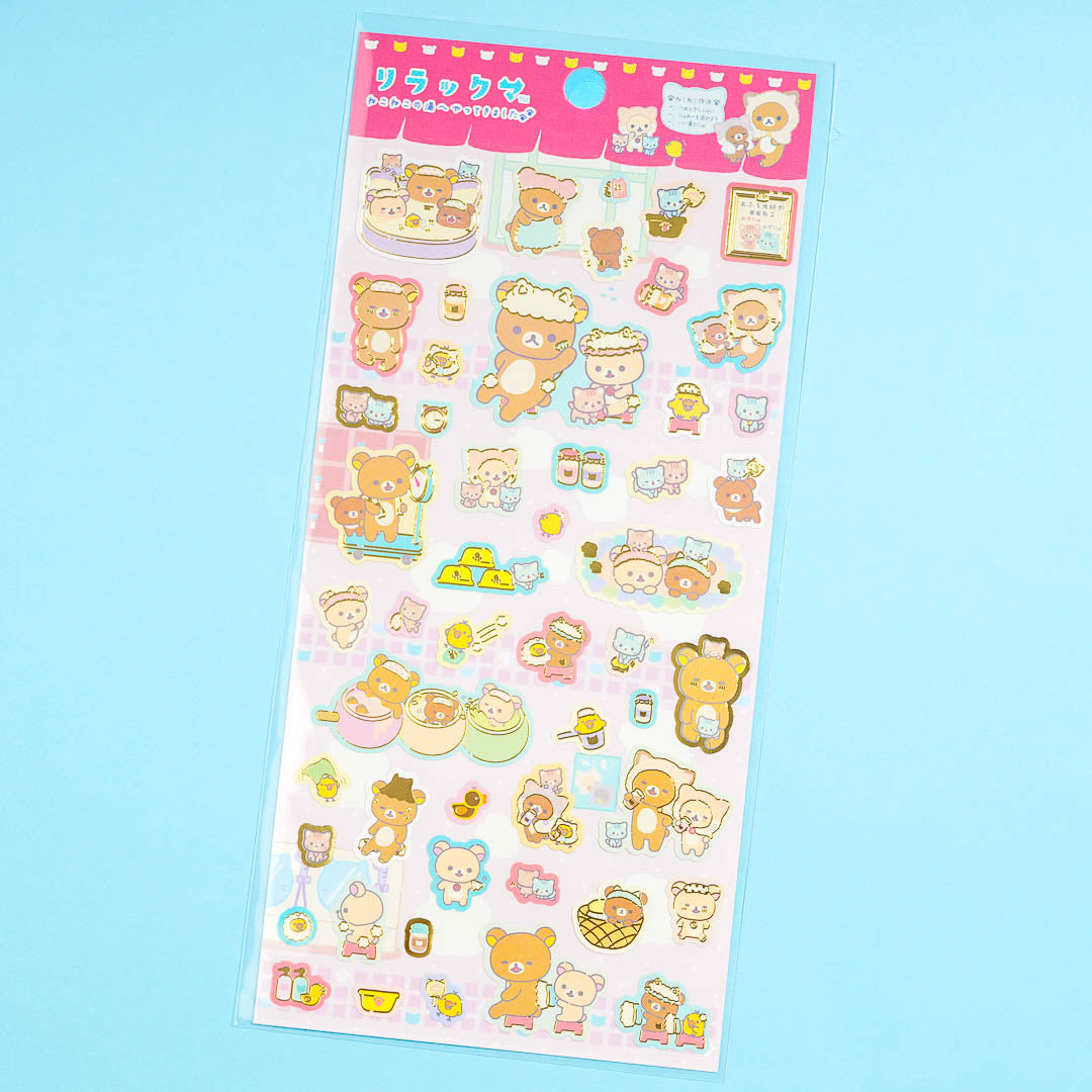 Rilakkuma Onsen Stickers