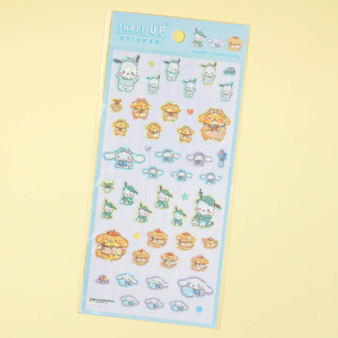 Sanrio Characters Three Up Sleepy Time Stickers