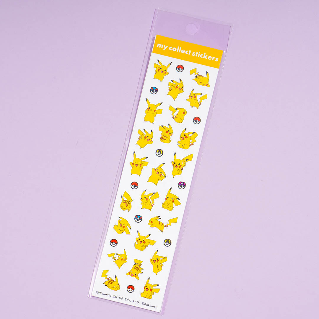 Pokemon Pikachu Playtime Clear Stickers