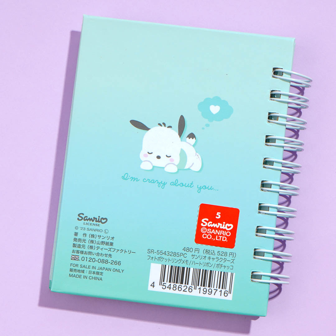 Pochacco Ribbon Photopocket Ring Notepad