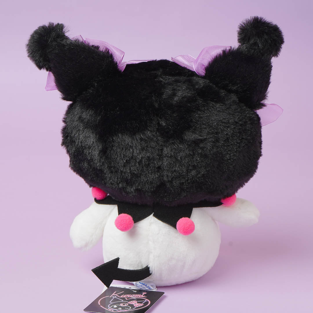 Kuromi Twinprism Heart Plushie - Black / Medium