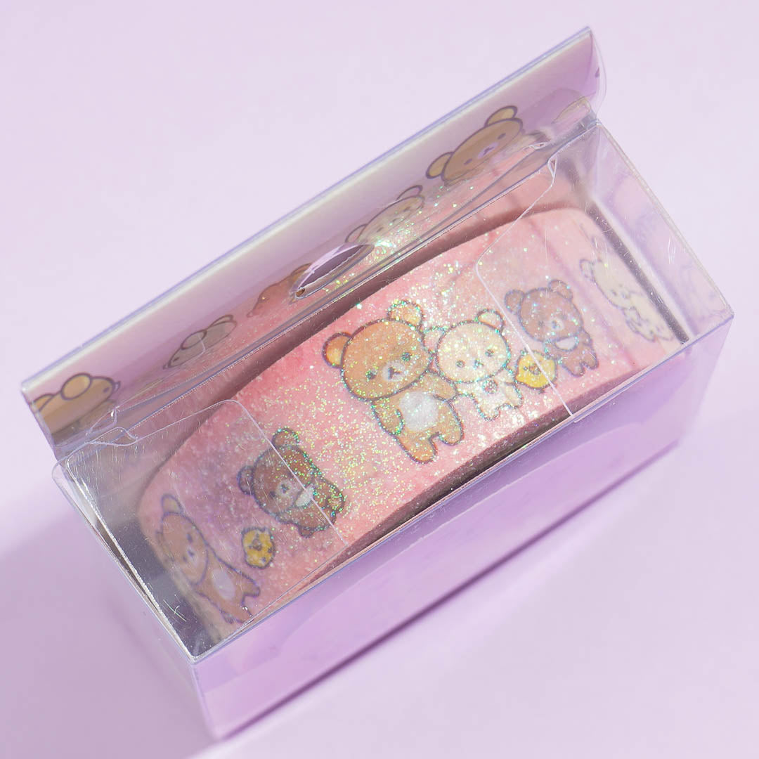 Rilakkuma & Friends Hangout Glittery Washi Tape