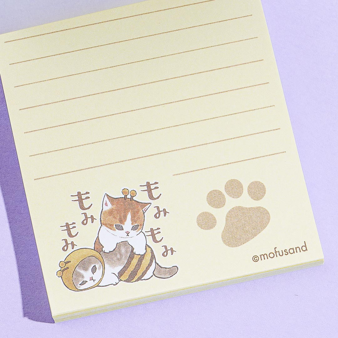 Mofusand Honey Bees Mini Memo Pad