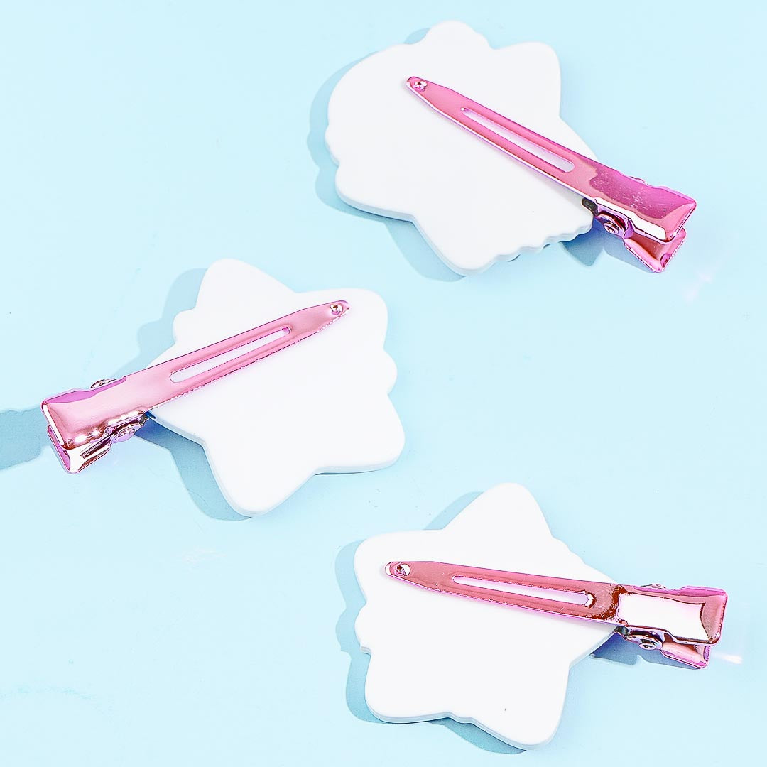 Sailor Moon Cosmos x Sanrio Characters Acrylic Hair Clip - Sailor Moon & Chibi Moon