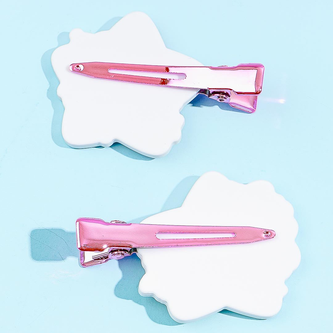 Sailor Moon Cosmos x Sanrio Characters Acrylic Hair Clip - Sailor Mars & Sailor Venus