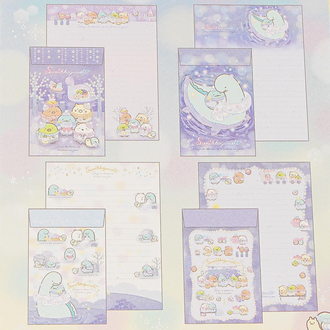 Sumikko Gurashi A Sparkling Night With Tokage & Its Mother Letter Set