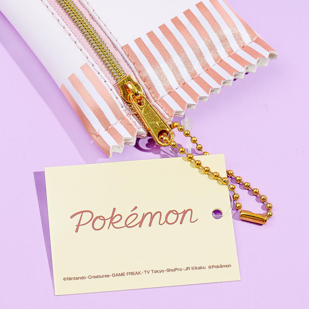 Pokemon Pikachu Striped Candy Flat Mini Pouch