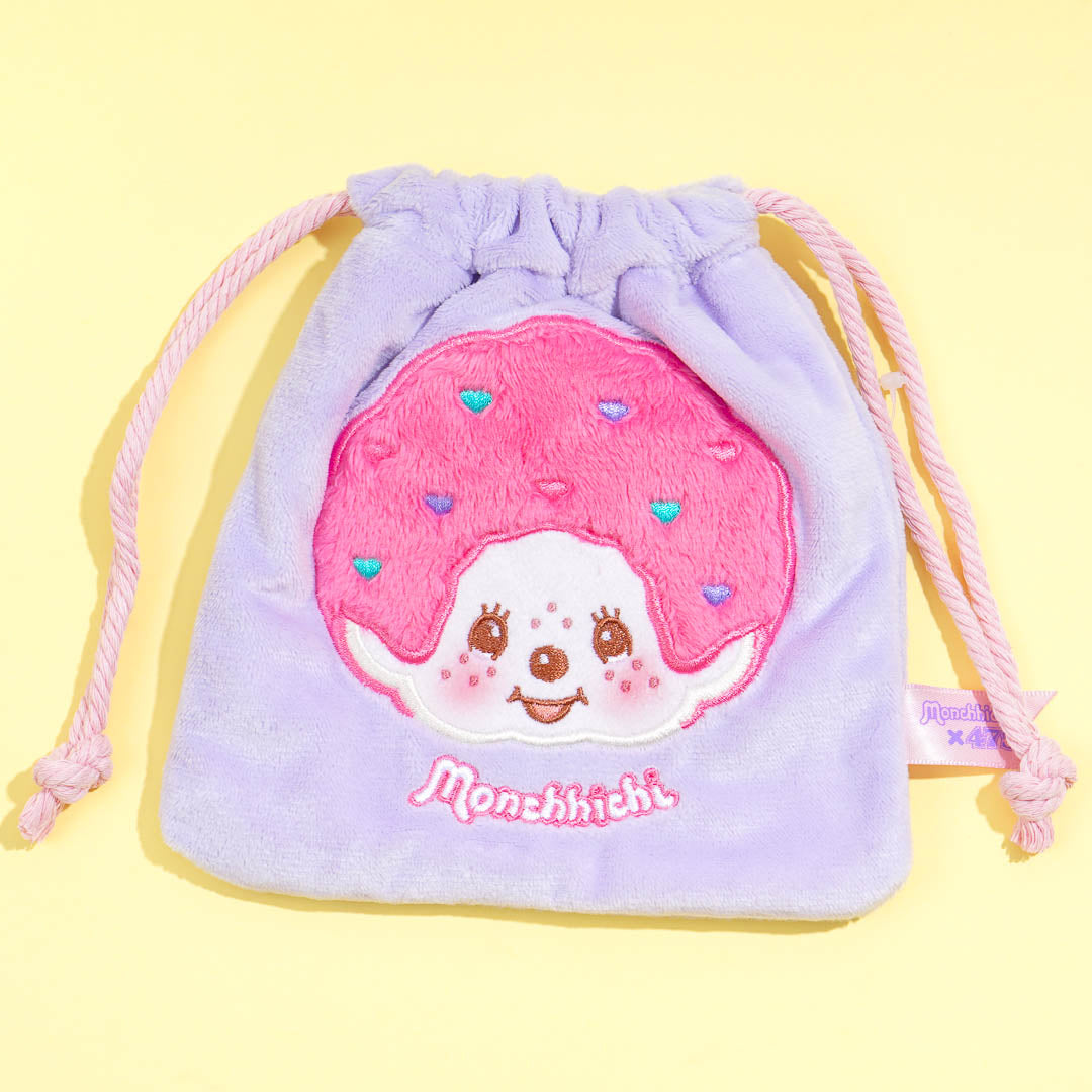 Shinako x Monchhichi Drawstring Pouch