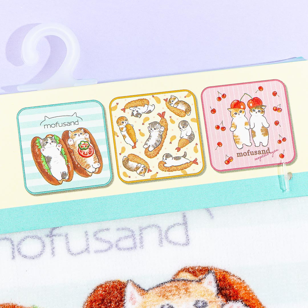 Mofusand Food Fun Mini Towel Set - 3 pcs