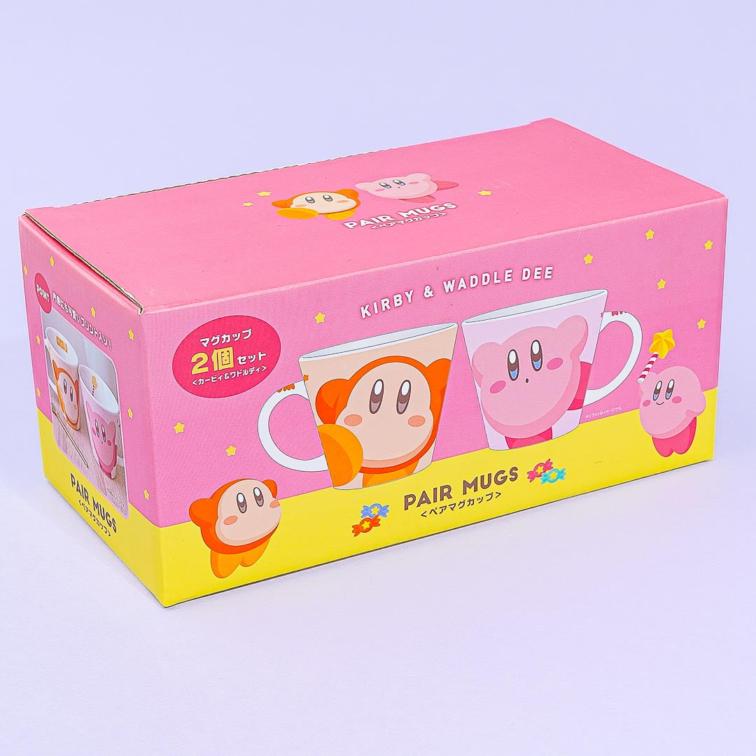 Kirby & Waddle Dee Ceramic Mug Set - 2 pcs