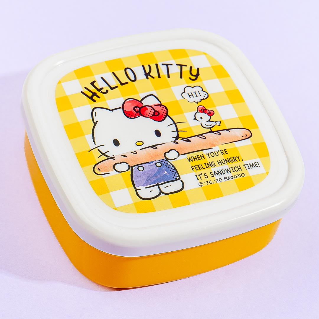 Hello Kitty & Mimmy Gingham Lunch Box Set - 3 pcs
