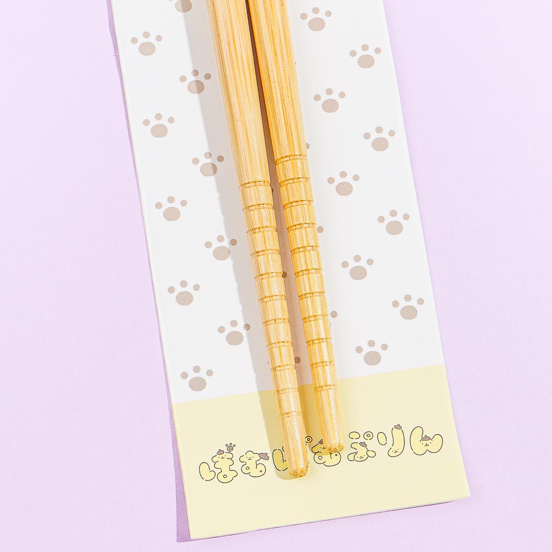 Pompompurin Hiragana Characters Bamboo Chopsticks