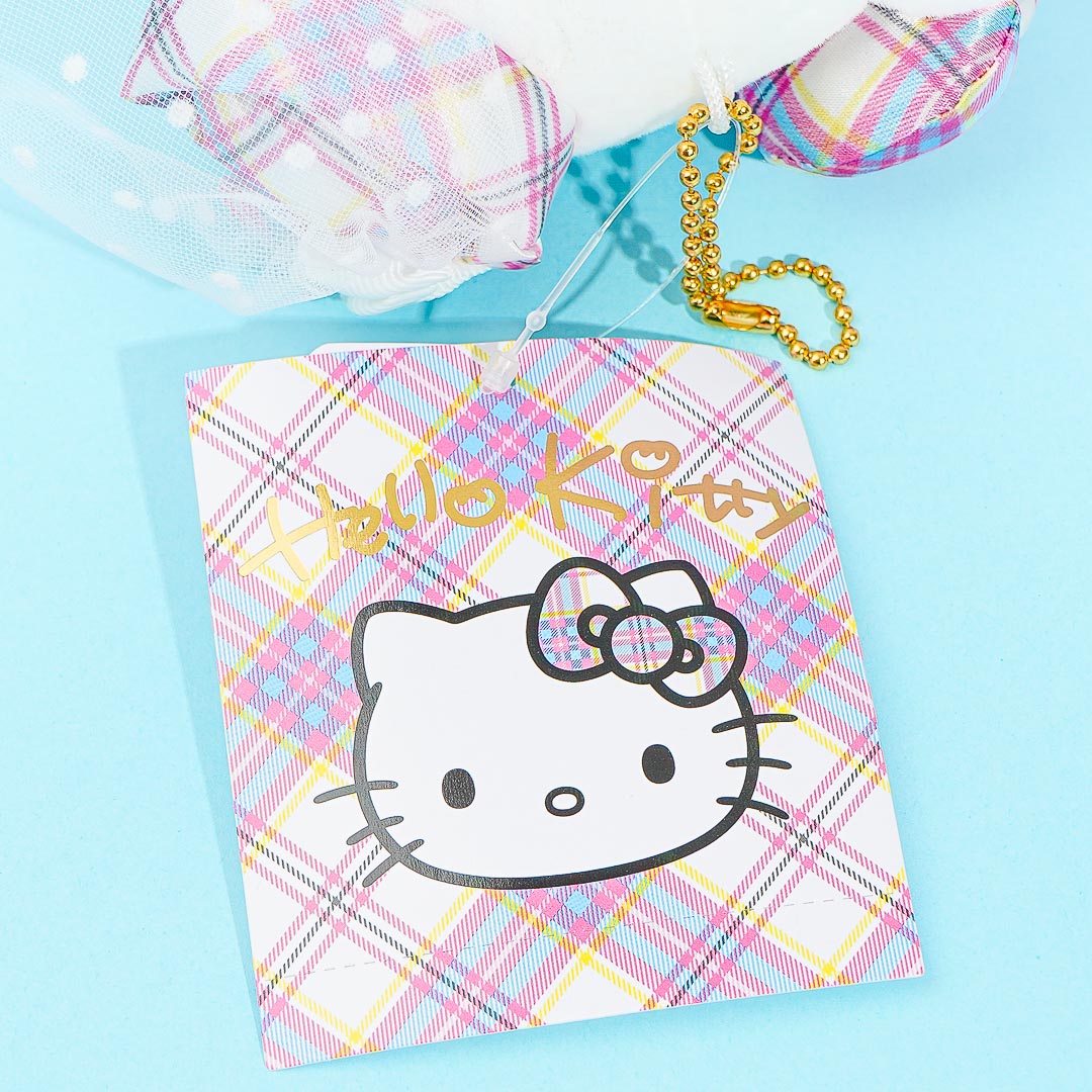 Hello Kitty 50th Anniversary Tartan Plushie - Medium