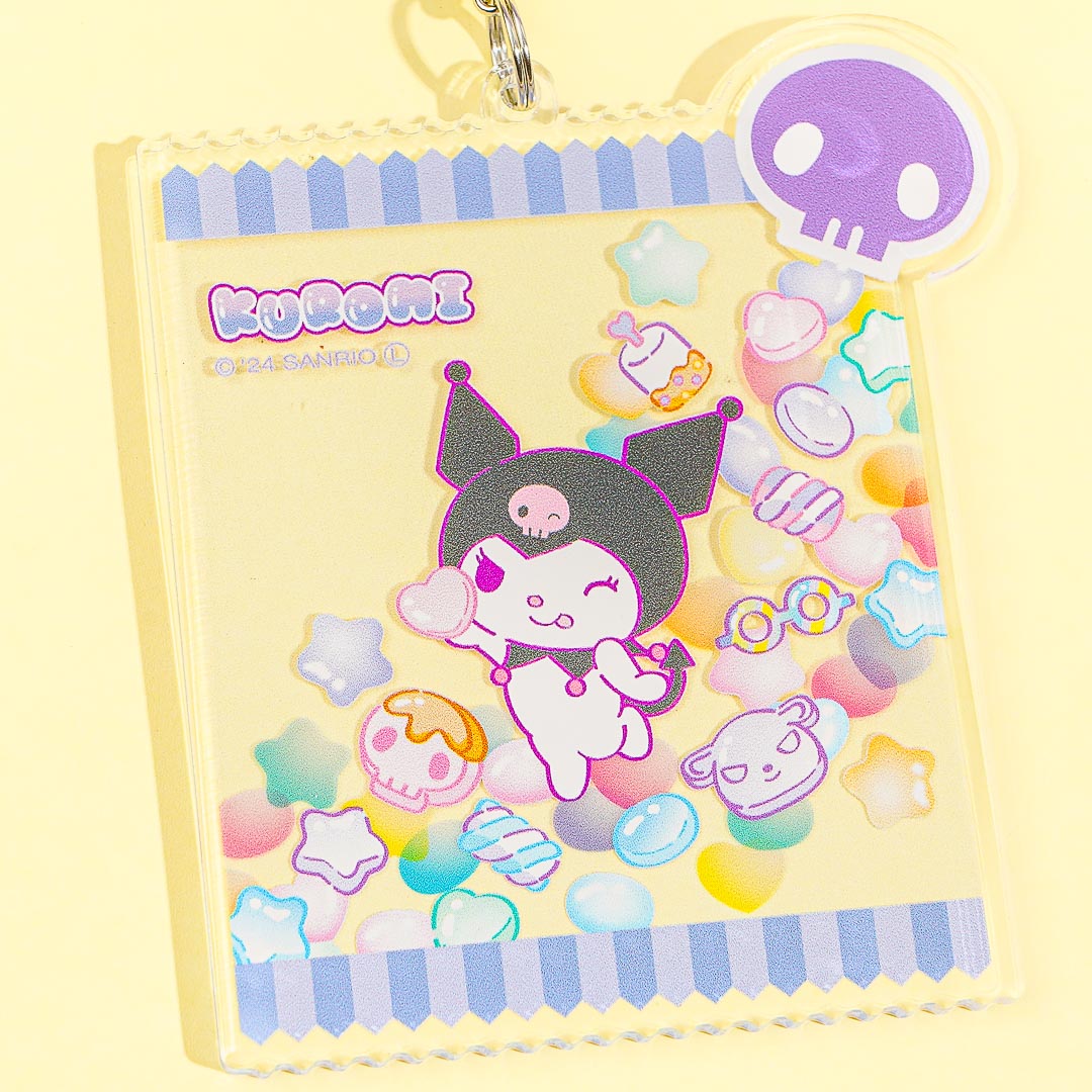 Kuromi Flat Candy Bag Mobile Acrylic Charm