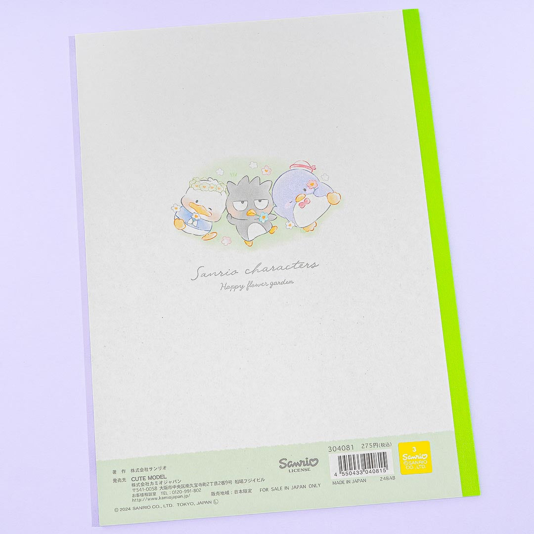 Sanrio Characters Flower Garden Notebook