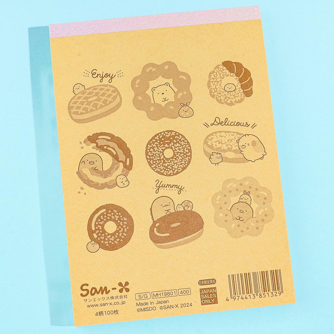 Sumikko Gurashi x Mister Donut A6 Memo Pad
