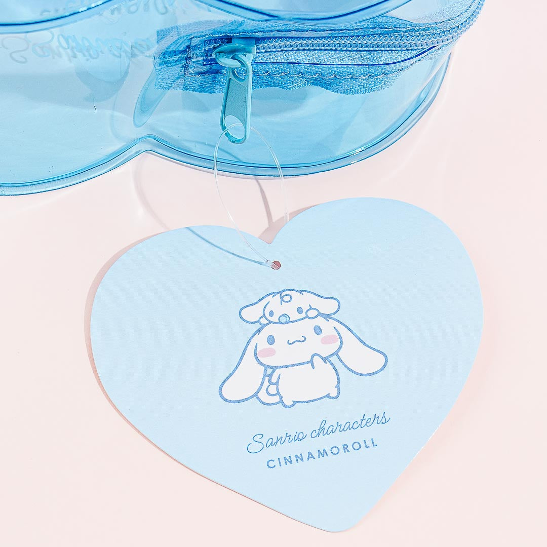 Sanrio Characters Heart-Shaped Pouch - Cinnamoroll