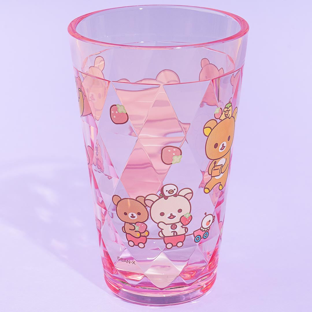 Korilakkuma Full of Strawberry Day Acyrlic Cup