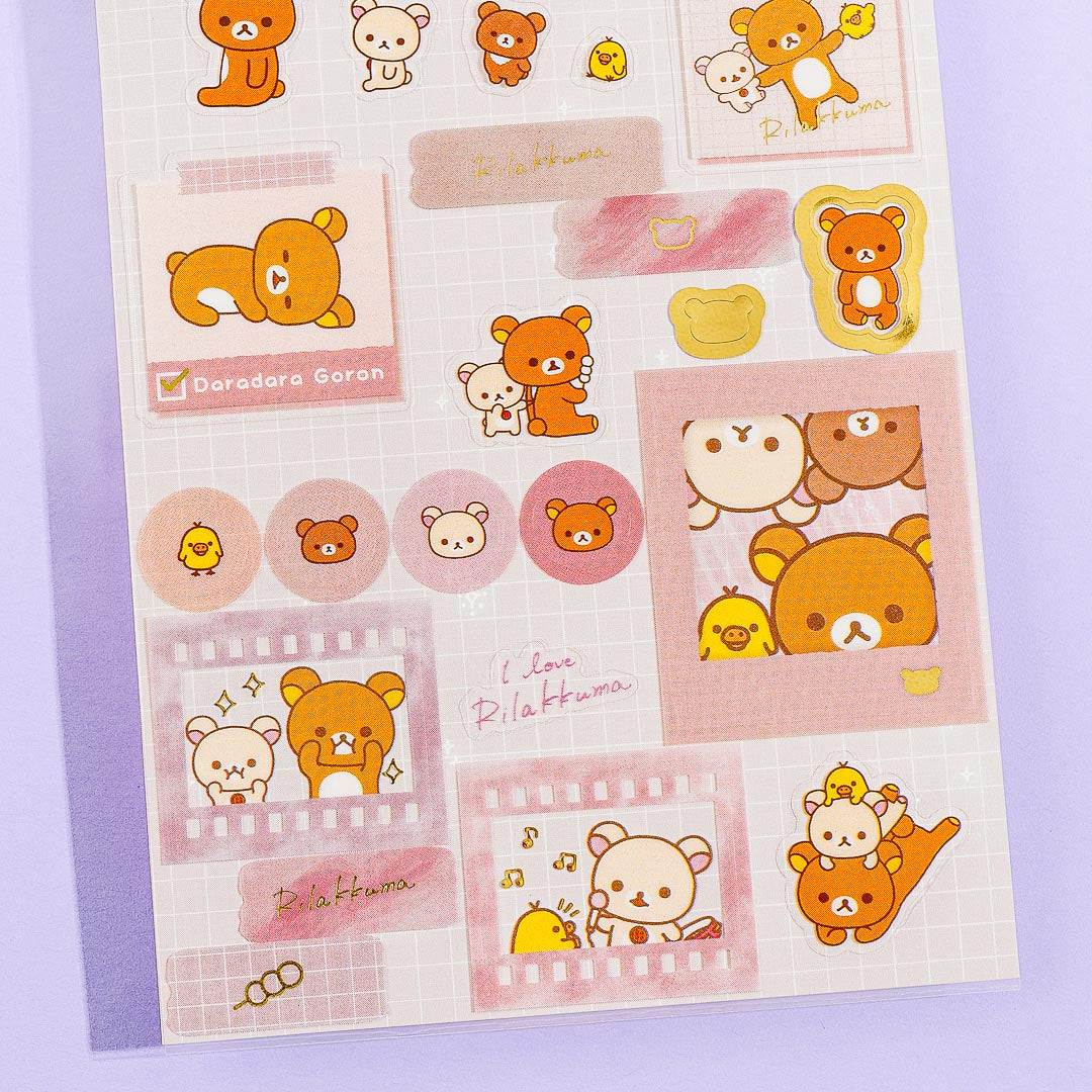 Rilakkuma Memory Frame Sticker Sheet