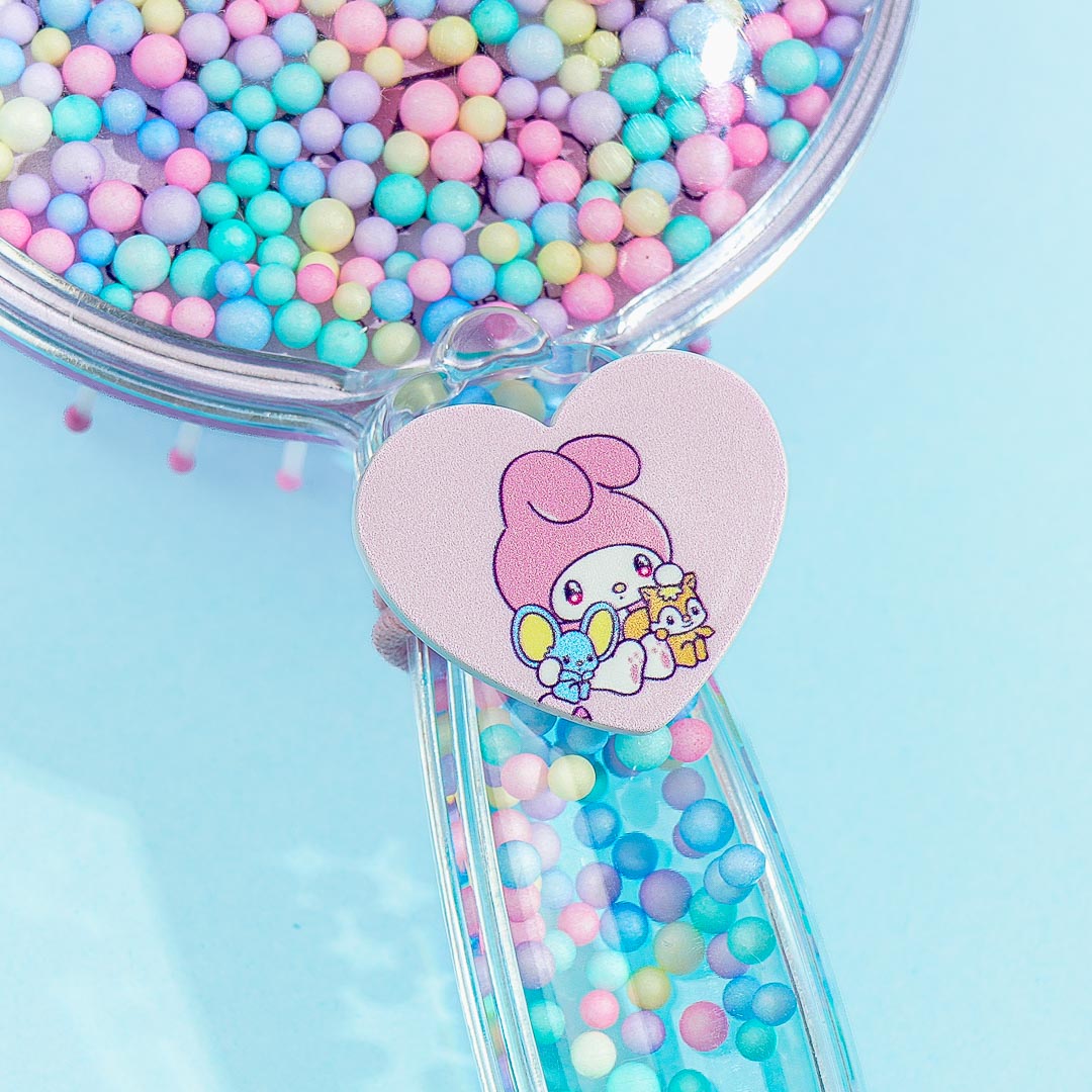 My Melody Clear Hairbrush & Hair Tie Set