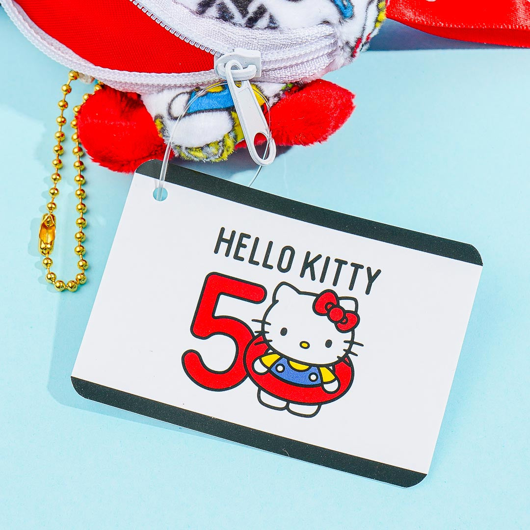 Hello Kitty 50th Anniversary Fluffy Coin Purse