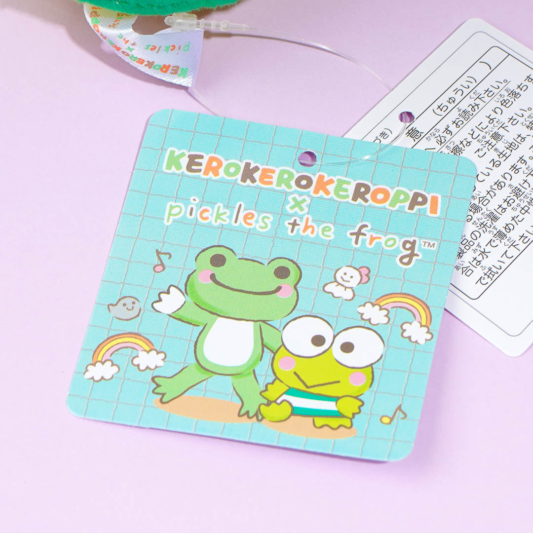 Kero Kero Keroppi x Pickles The Frog Plushie - Medium