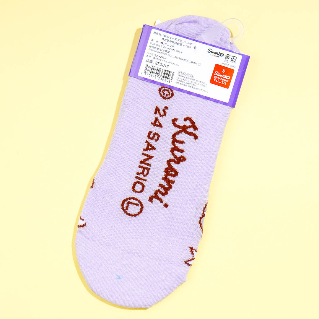 Kuromi Ribbon Love See-Through Socks