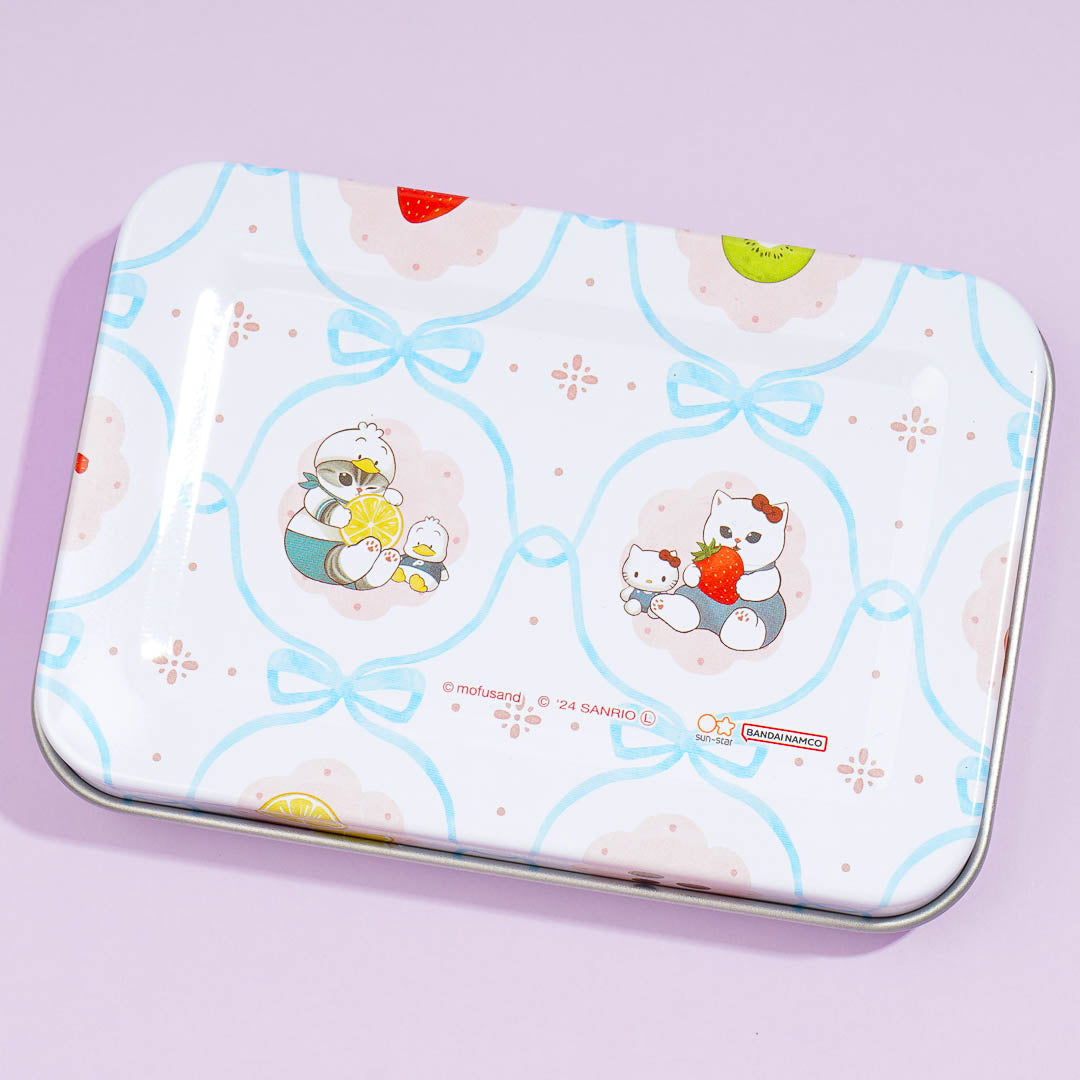 Mofusand x Sanrio Characters Memo Pad With Tin Case