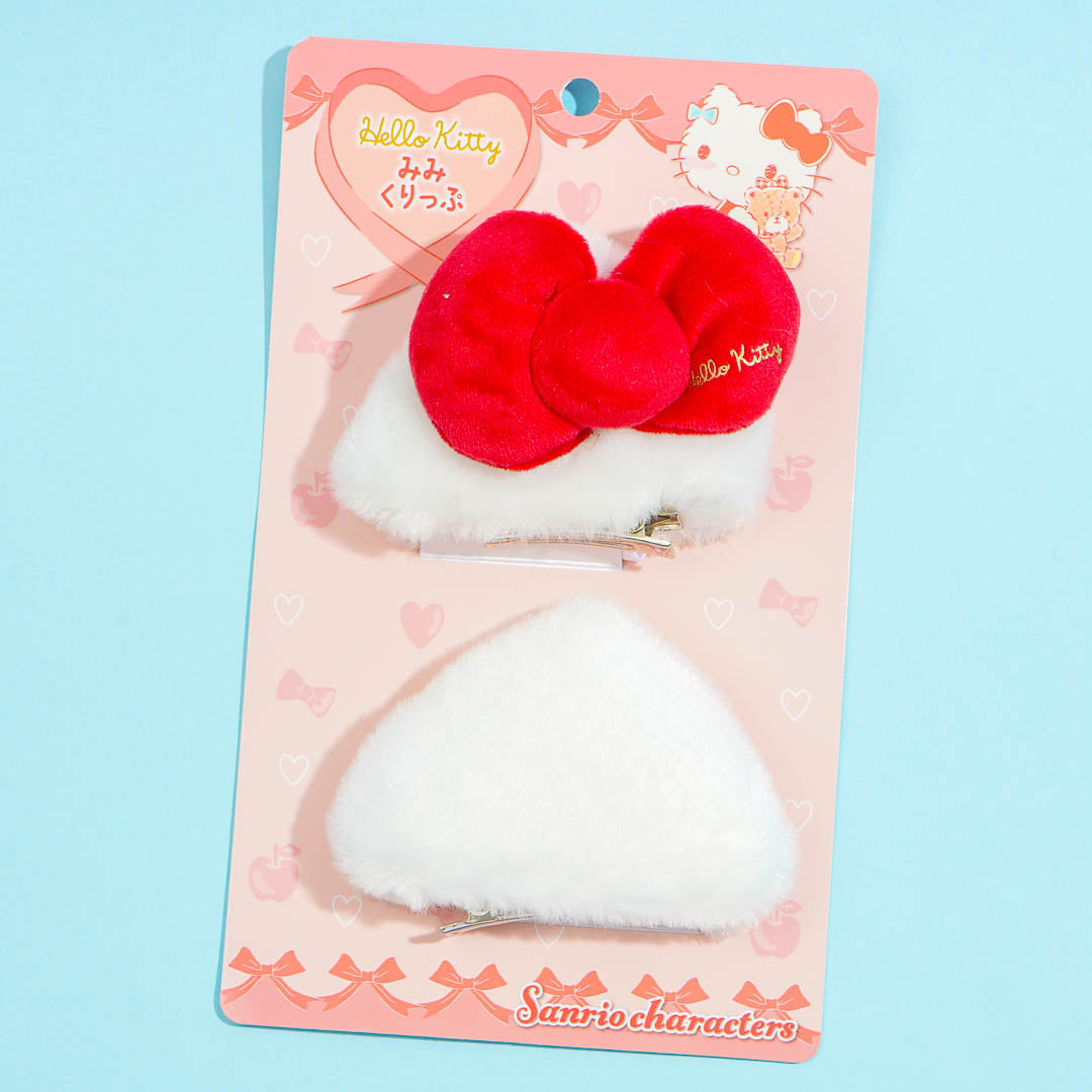 Hello Kitty Ears Cosplay Hair Clips - 2 pcs