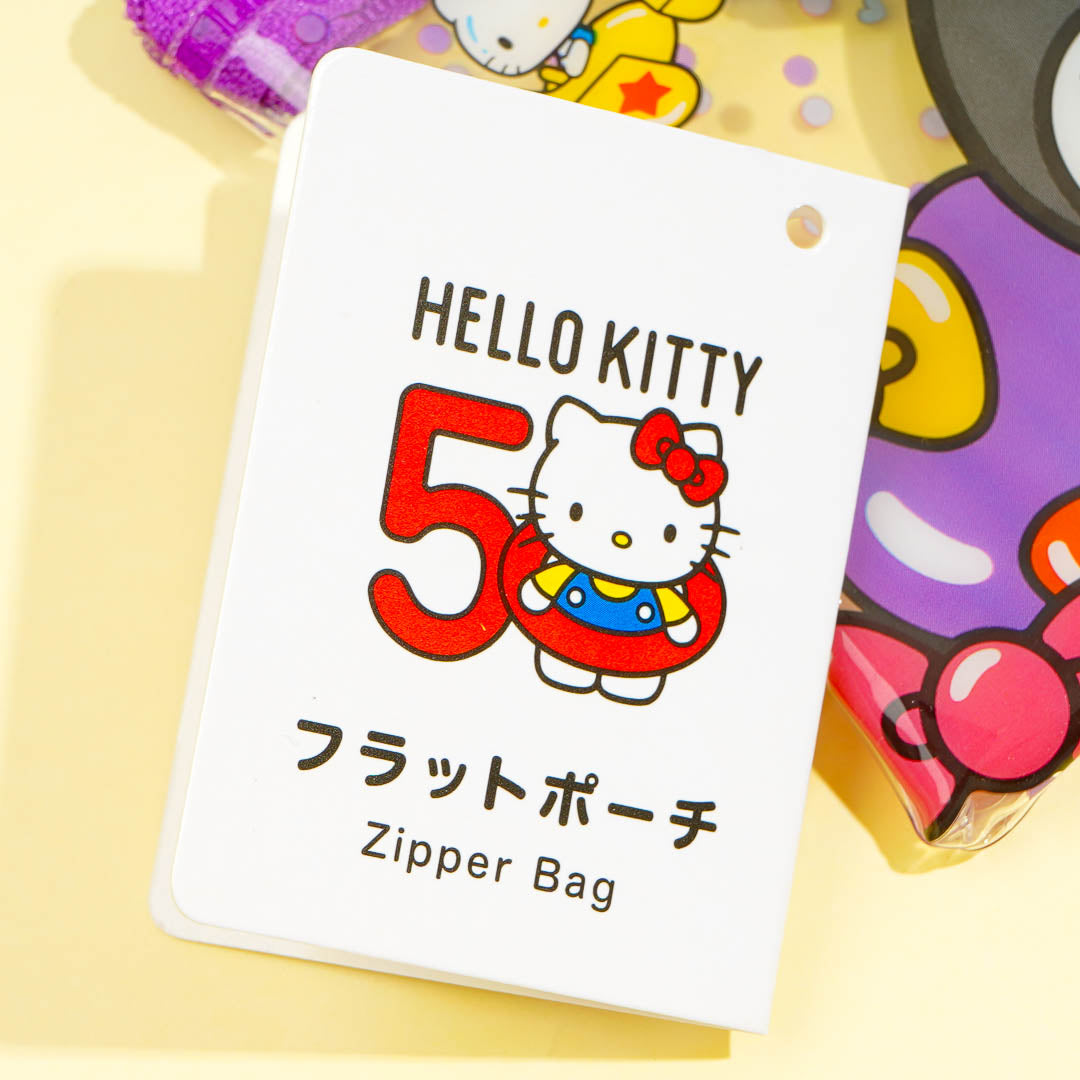 Hello Kitty 50th Anniversary Flat Pouch - Kuromi