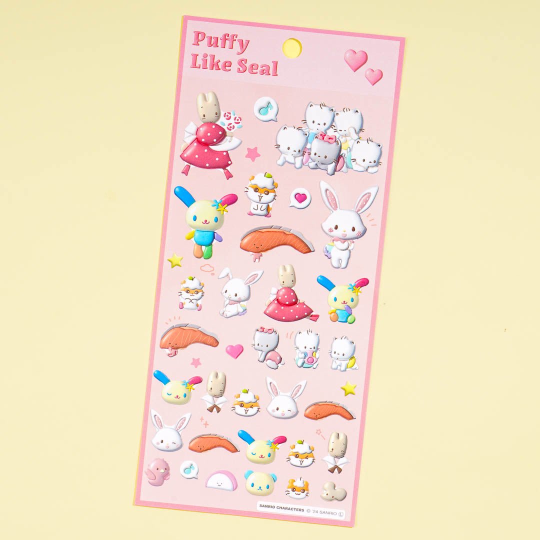 Sanrio Characters Pose Party Puffy Stickers