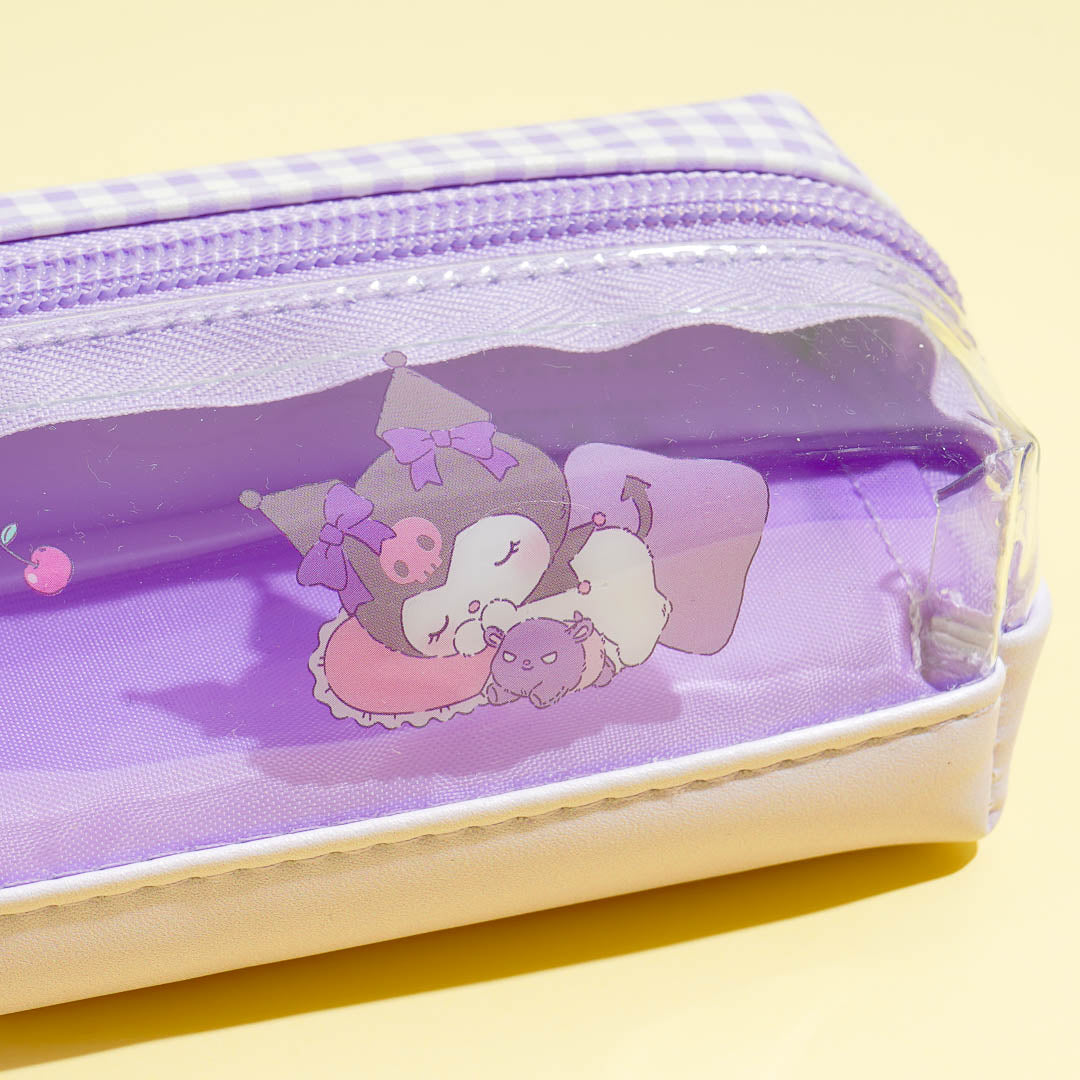 Kuromi Sleepy Twin Zipper Pencil Case