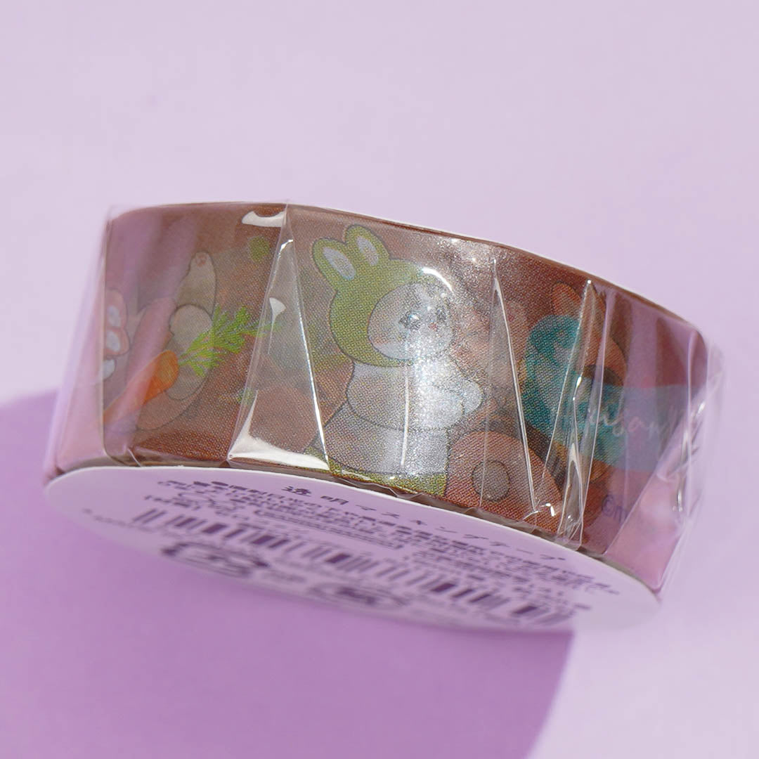 Mofusand Cat Rabbit Transparent Masking Tape