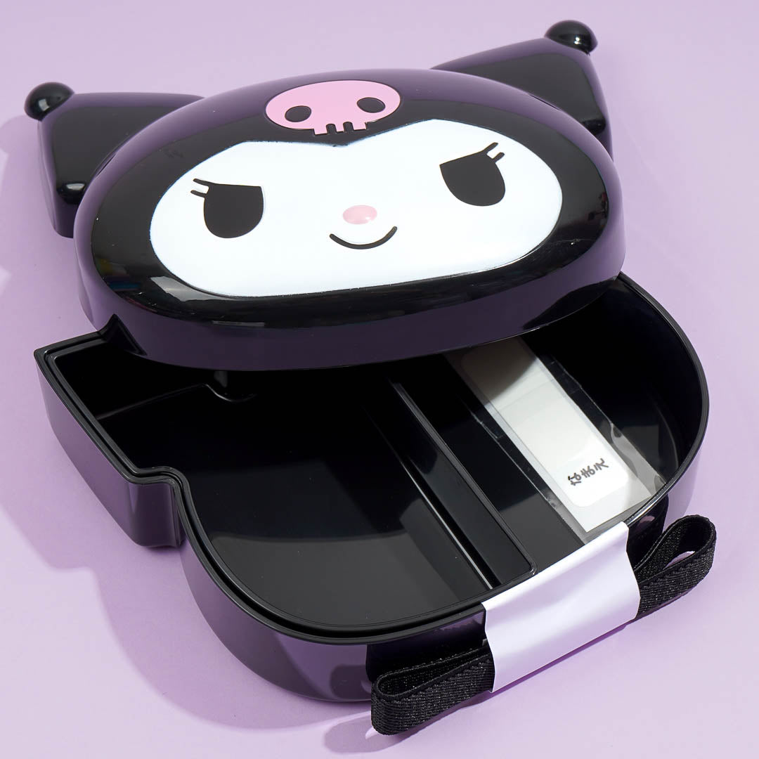 Kuromi Face-Shaped Bento Box