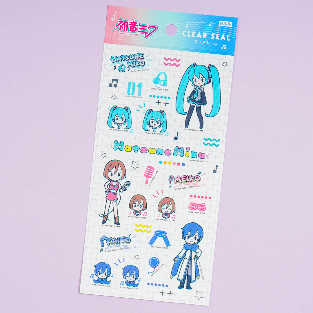 Hatsune Miku x Meiko Clear Stickers
