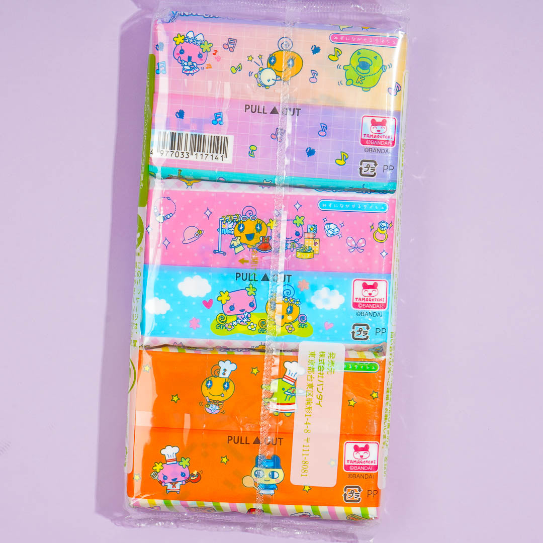 Tamagotchi Flushable Printed Tissue Packs