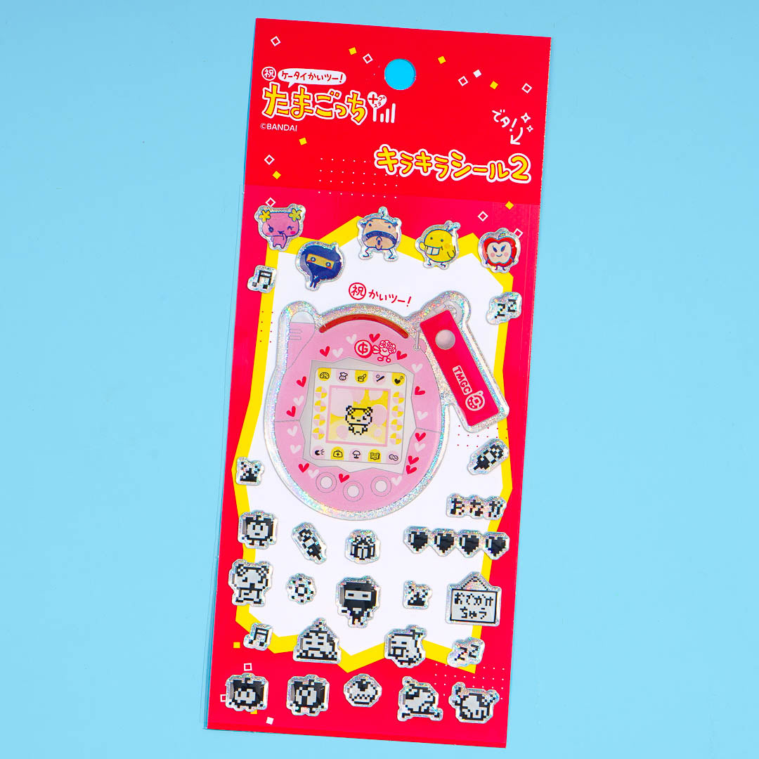 Tamagotchi Puffy Sparkly Sticker Sheet