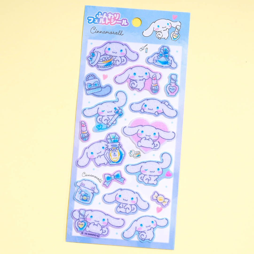 Cinnamoroll Beauty Time Felt Stickers