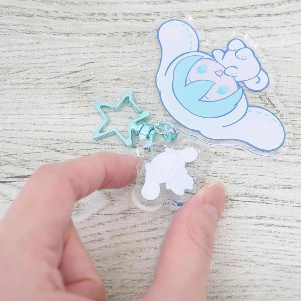 Hatsune Miku x Cinnamoroll Acrylic Keychain